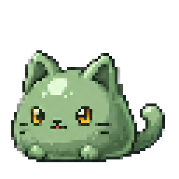 Moss Cat Slime idle game sprite